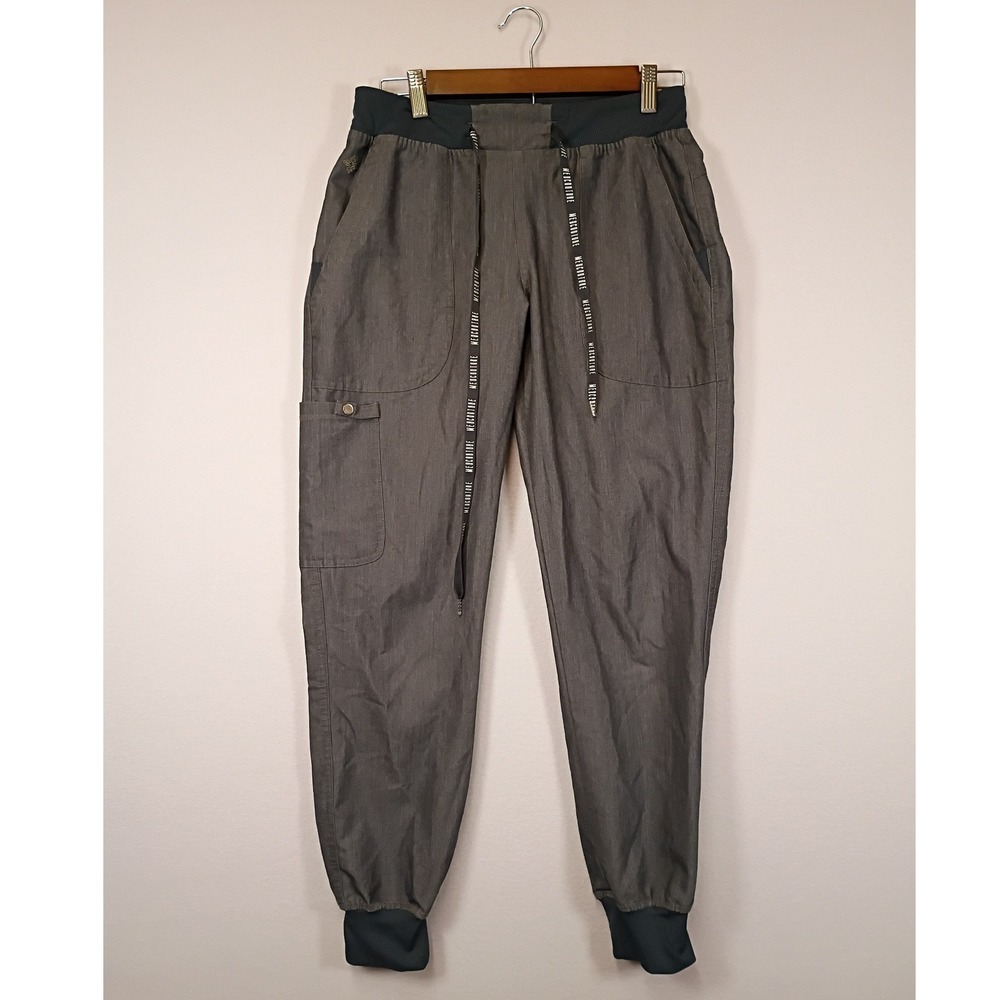 Modern Utility Med Couture Womens Small Slate Gray Touch Jogger Scrub Pants 7710